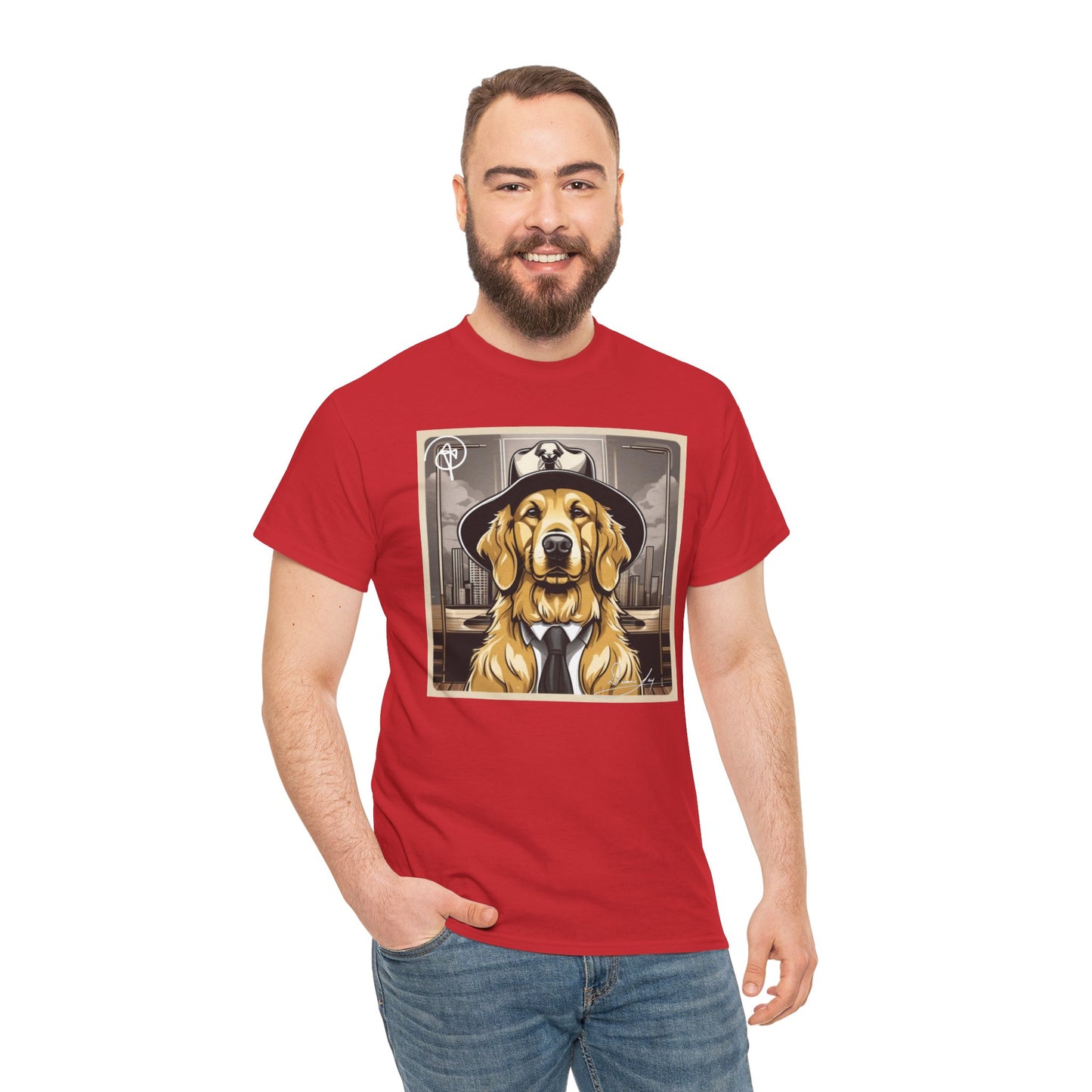 Unisex Golden Retriever Heavy Cotton Tee