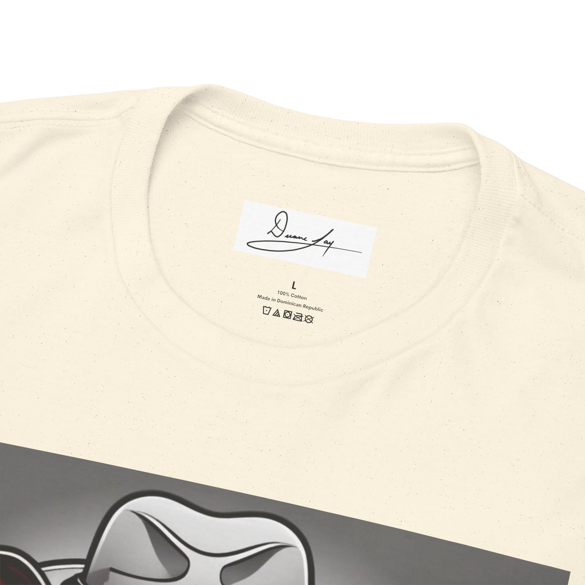 DuaneJay Gentleman Pitbull Tee — distinguished graphic tee featuring a dapper pitbull portrait blending elegance with bold streetwear energy for dog lovers with class and confidence