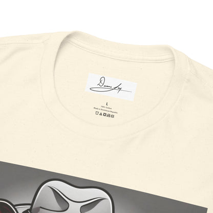 DuaneJay Gentleman Pitbull Tee — distinguished graphic tee featuring a dapper pitbull portrait blending elegance with bold streetwear energy for dog lovers with class and confidence
