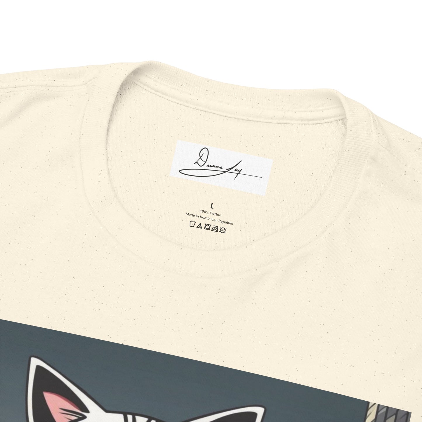 DuaneJay Cat Mafia Graphic Tee — cool cat in suit streetwear graphic tee