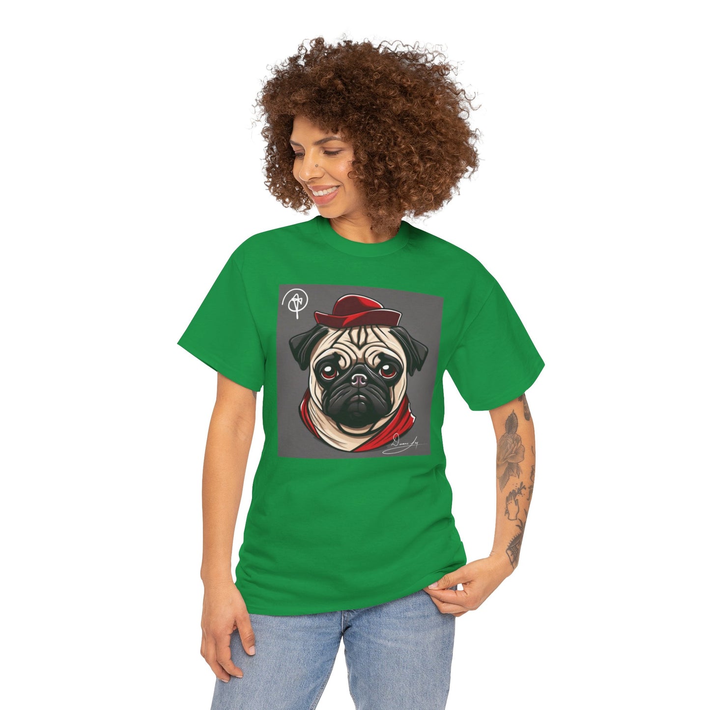 Unisex Pug Heavy Cotton Tee