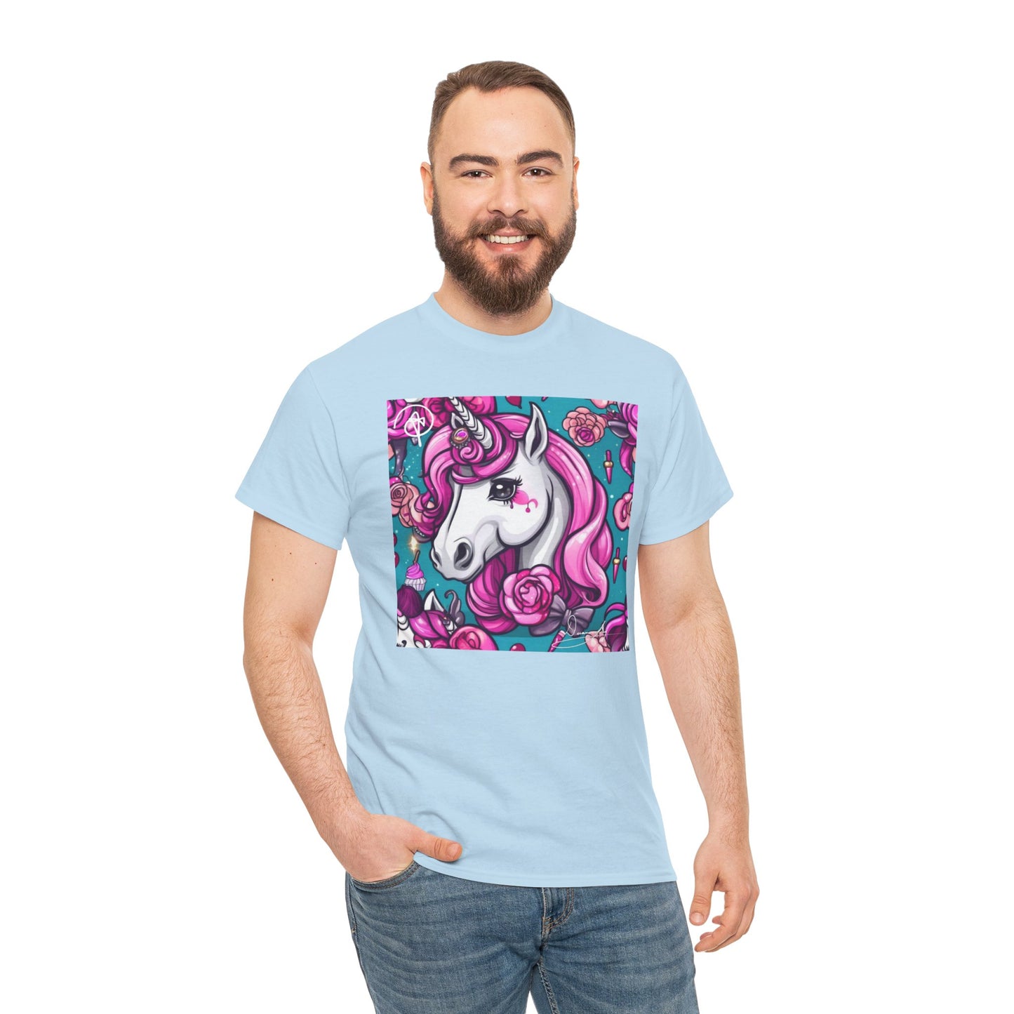 Adult Unisex Unicorn Heavy Cotton Tee