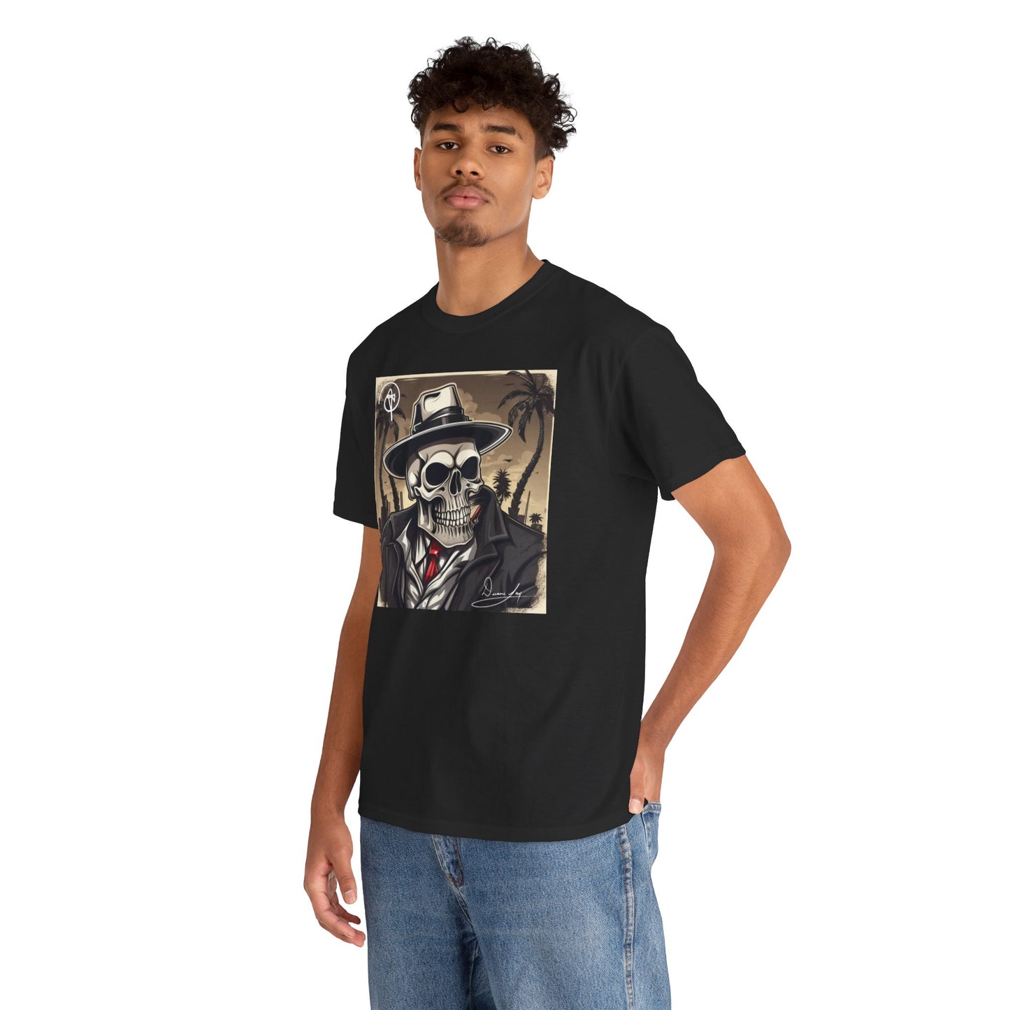 Unisex Boss Skeleton Heavy Cotton Tee