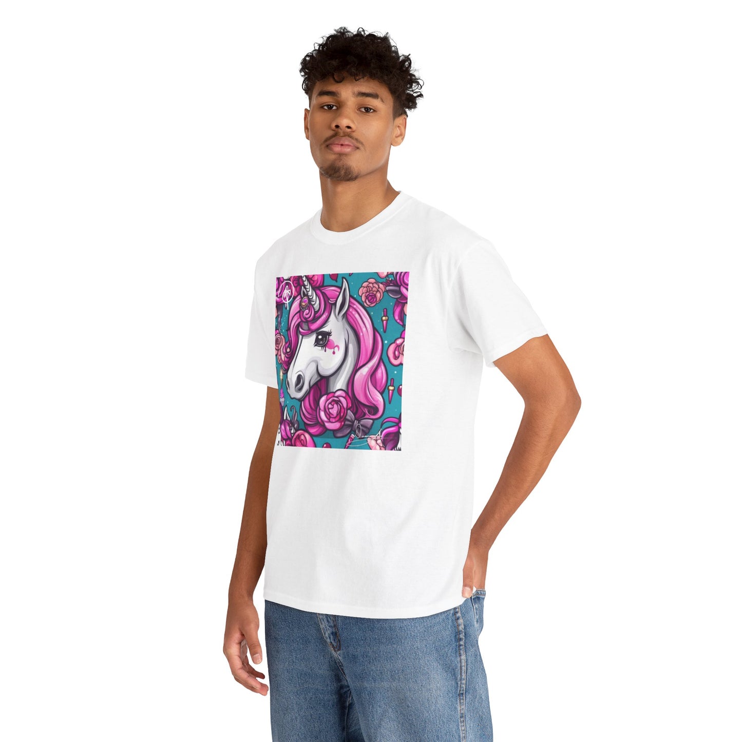 Adult Unisex Unicorn Heavy Cotton Tee