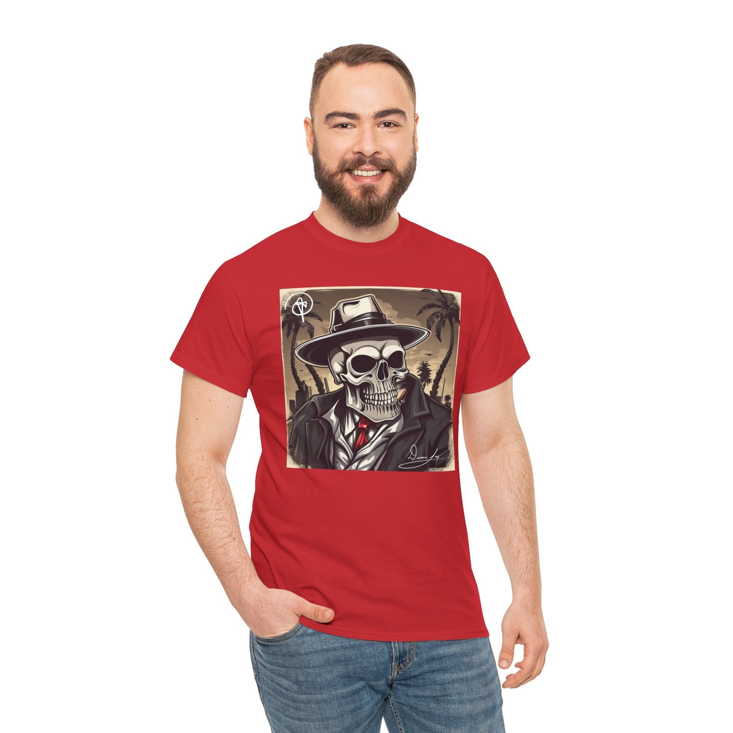 Unisex Boss Skeleton Heavy Cotton Tee