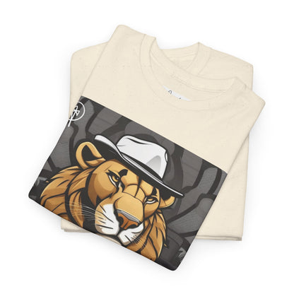 DuaneJay Lion Gangster Graphic Tee — powerful streetwear tee featuring a bold lion with gangster-inspired artistry, symbolizing strength, dominance, and signature style