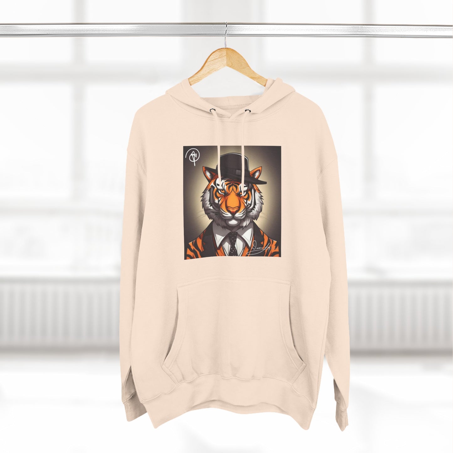 Three-Panel Tiger Fleece Hoodie