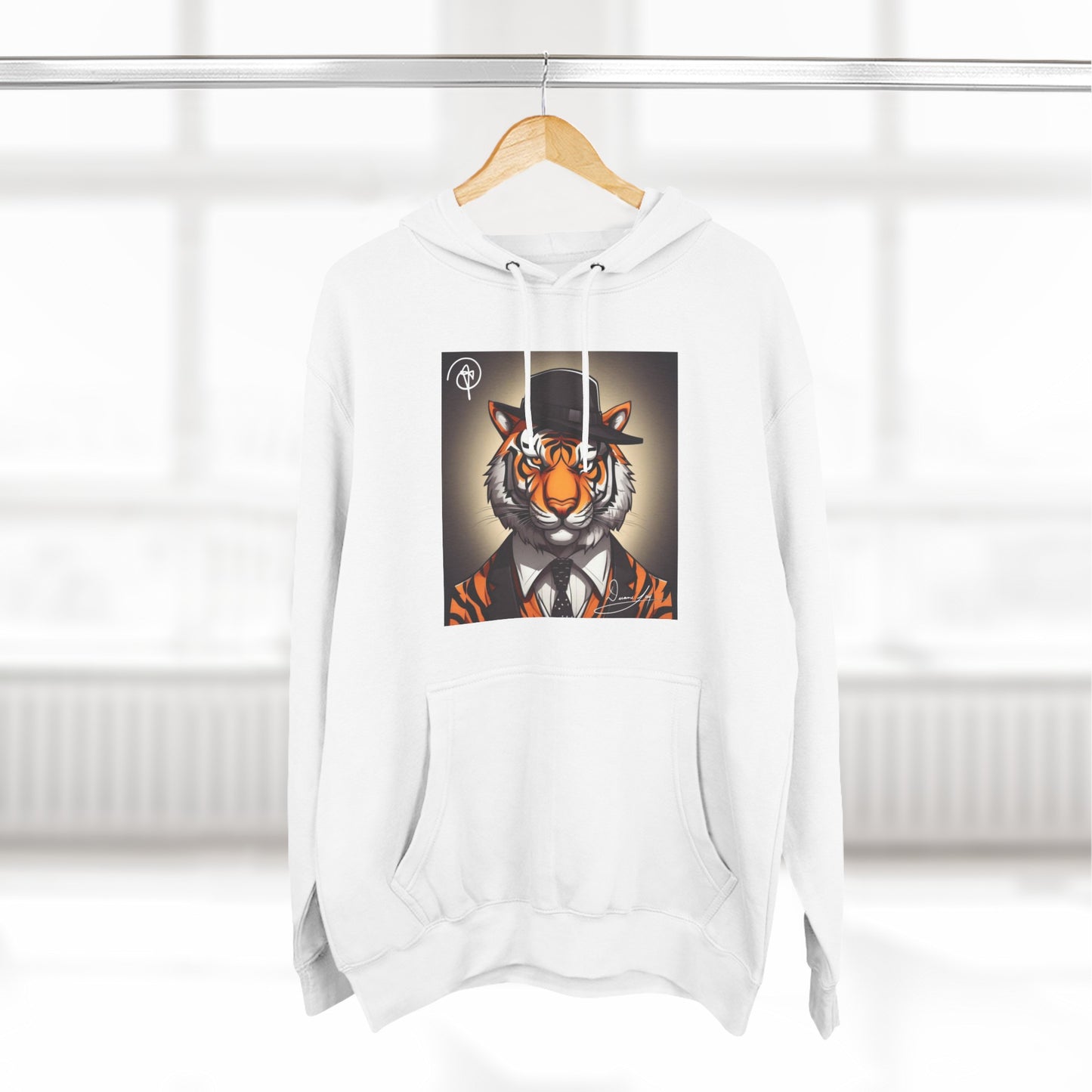 Three-Panel Tiger Fleece Hoodie