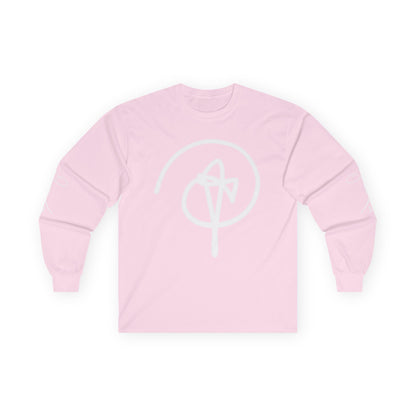 DuaneJay Signature Icon Long Sleeve White Label — premium streetwear long sleeve featuring a bold white signature icon with an exclusive back design, crafted for comfort and style, the ultimate statement piece for those who live and breathe the DuaneJay Fashion lifestyle with confidence and distinction