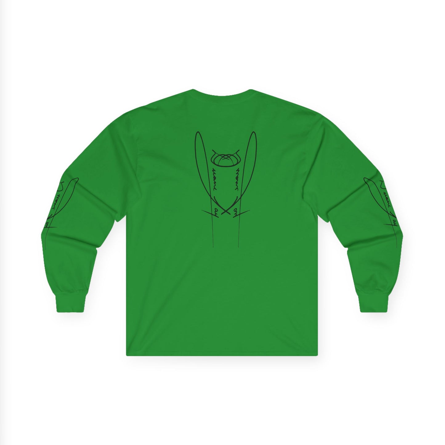 DuaneJay Signature Icon Long Sleeve Black Label — premium streetwear long sleeve featuring a bold black signature icon with an exclusive back design, crafted for comfort and style, the ultimate statement piece for those who live and breathe the DuaneJay Fashion lifestyle with confidence and distinction