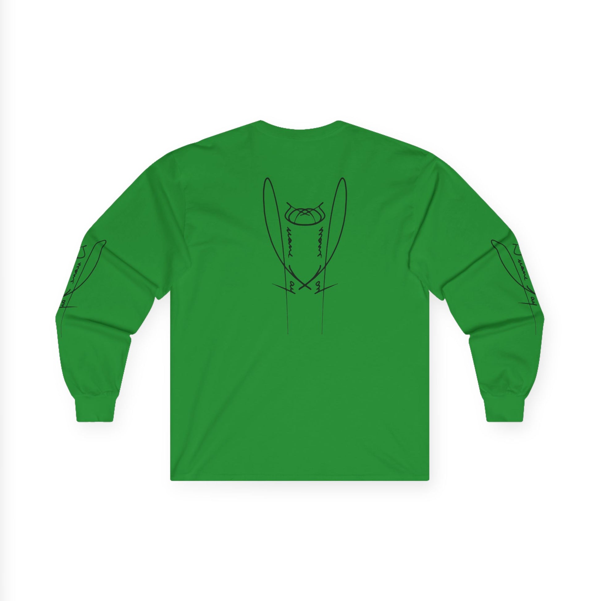 DuaneJay Signature Icon Long Sleeve Black Label — premium streetwear long sleeve featuring a bold black signature icon with an exclusive back design, crafted for comfort and style, the ultimate statement piece for those who live and breathe the DuaneJay Fashion lifestyle with confidence and distinction
