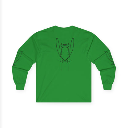 DuaneJay Signature Icon Long Sleeve Black Label — premium streetwear long sleeve featuring a bold black signature icon with an exclusive back design, crafted for comfort and style, the ultimate statement piece for those who live and breathe the DuaneJay Fashion lifestyle with confidence and distinction