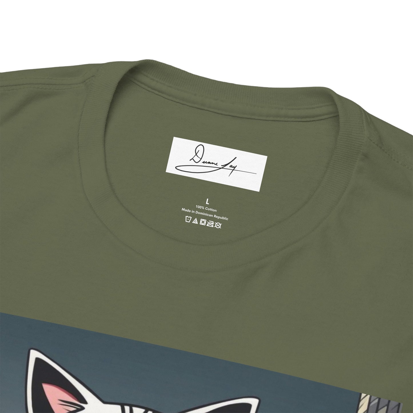 DuaneJay Cat Mafia Graphic Tee — cool cat in suit streetwear graphic tee
