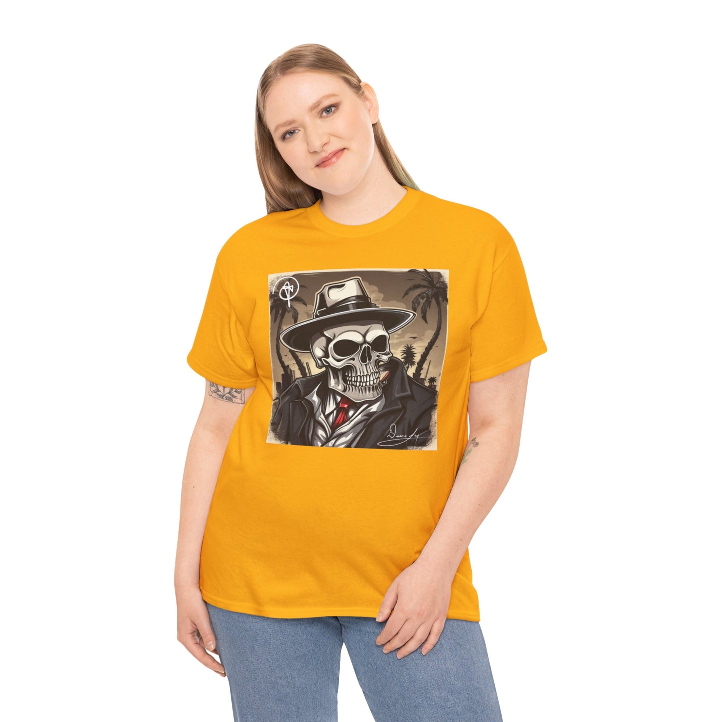 Unisex Boss Skeleton Heavy Cotton Tee