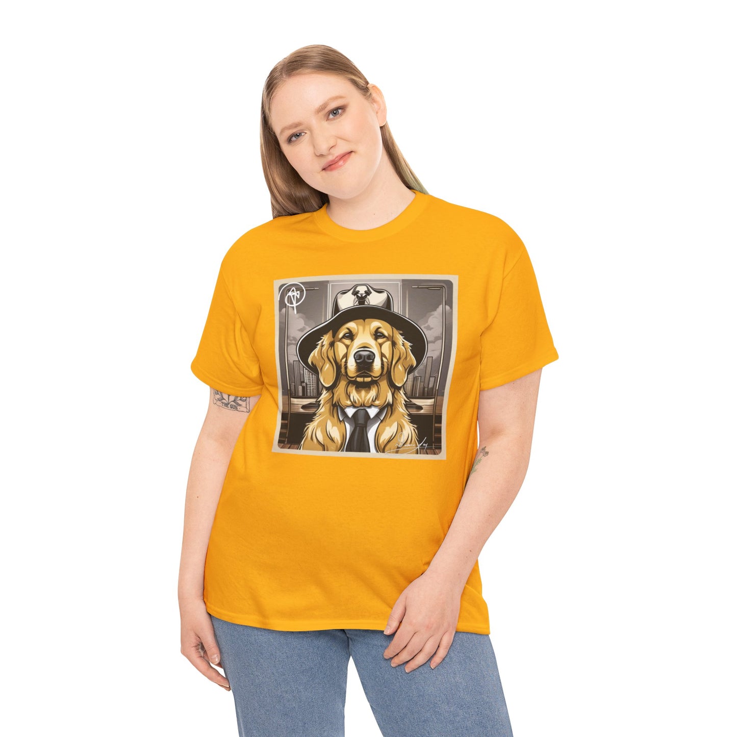 Unisex Golden Retriever Heavy Cotton Tee