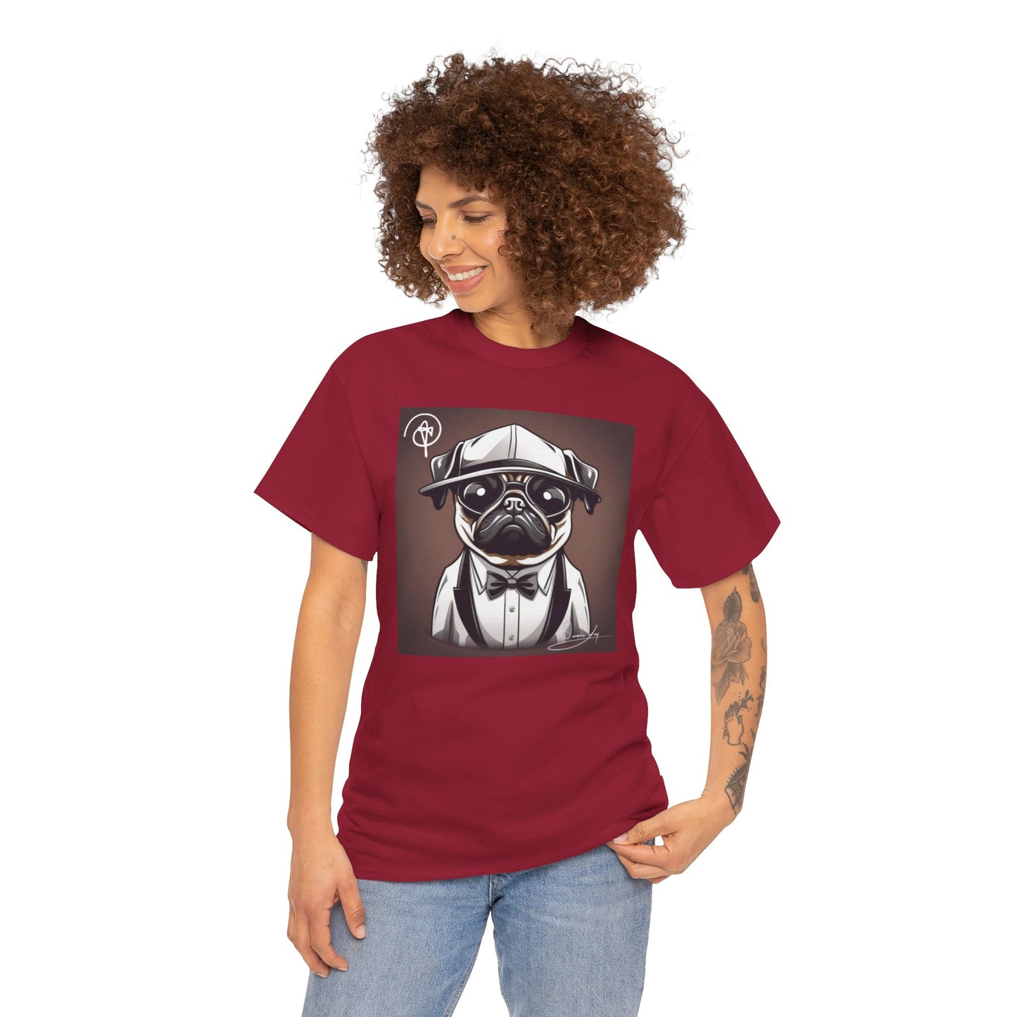 Unisex Pug Heavy Cotton Tee