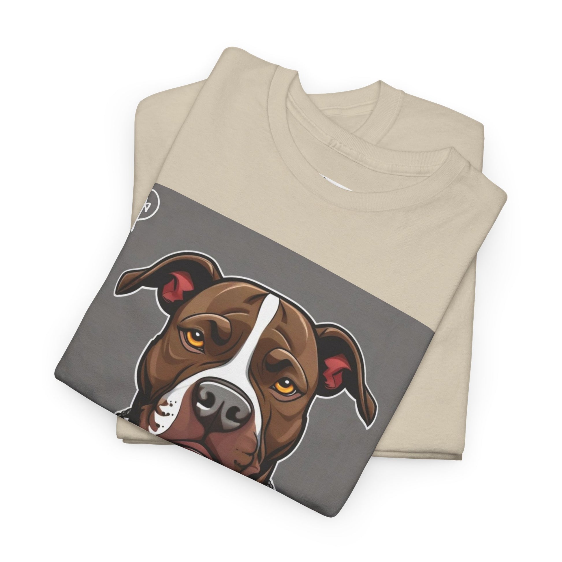 DuaneJay Pit Bull Portrait T-Shirt — stylish dog lover graphic tee streetwear