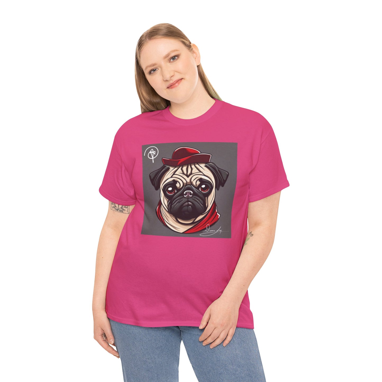 Unisex Pug Heavy Cotton Tee