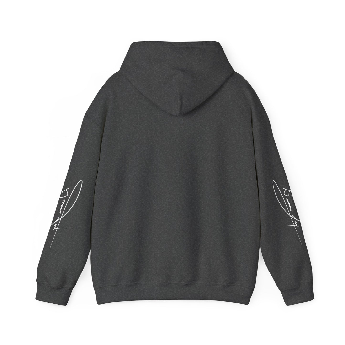 DuaneJay Signature Hoodie White Logo — premium streetwear pullover featuring bold white signature design, crafted for comfort and style, the ultimate statement piece for those who live and breathe the DuaneJay Fashion lifestyle with confidence and distinction