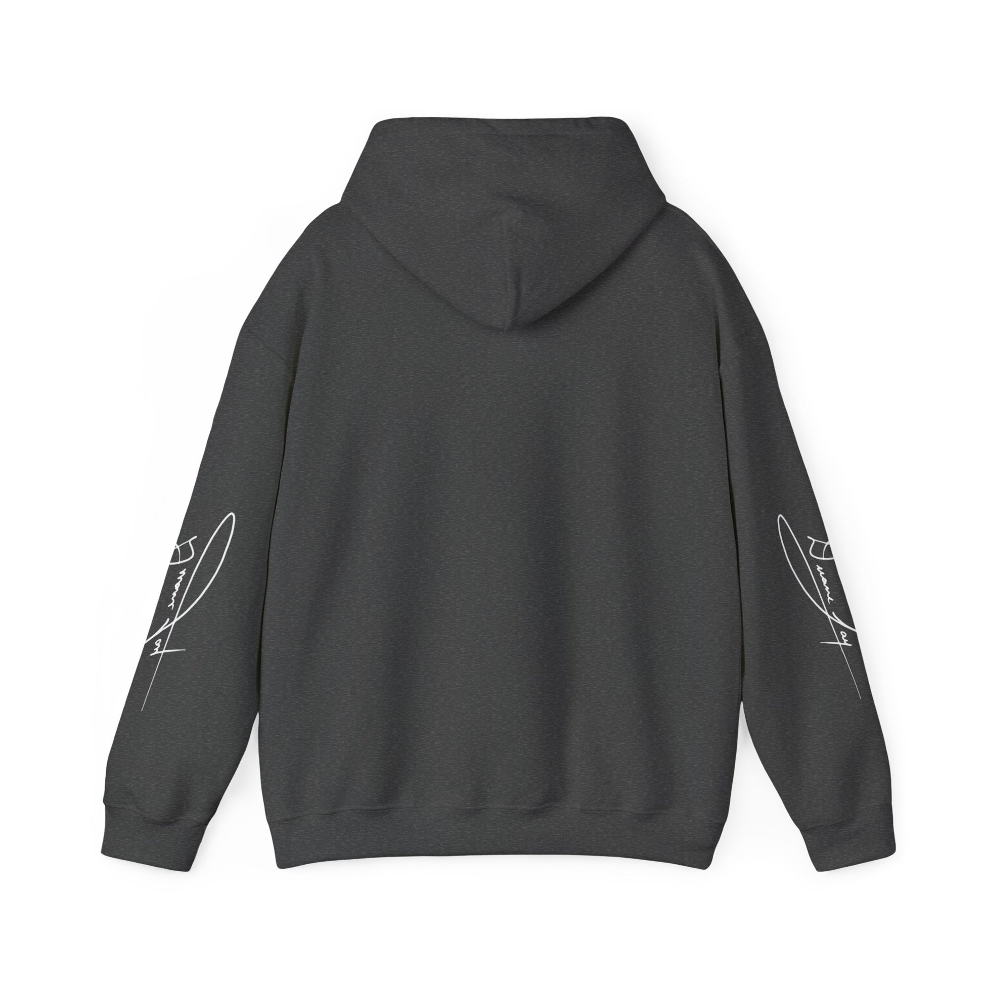 DuaneJay Signature Hoodie White Logo — premium streetwear pullover featuring bold white signature design, crafted for comfort and style, the ultimate statement piece for those who live and breathe the DuaneJay Fashion lifestyle with confidence and distinction