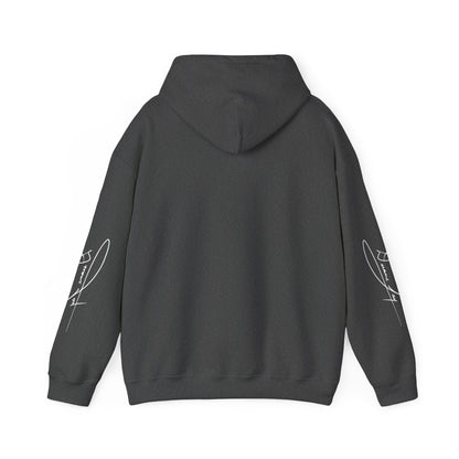 DuaneJay Signature Hoodie White Logo — premium streetwear pullover featuring bold white signature design, crafted for comfort and style, the ultimate statement piece for those who live and breathe the DuaneJay Fashion lifestyle with confidence and distinction