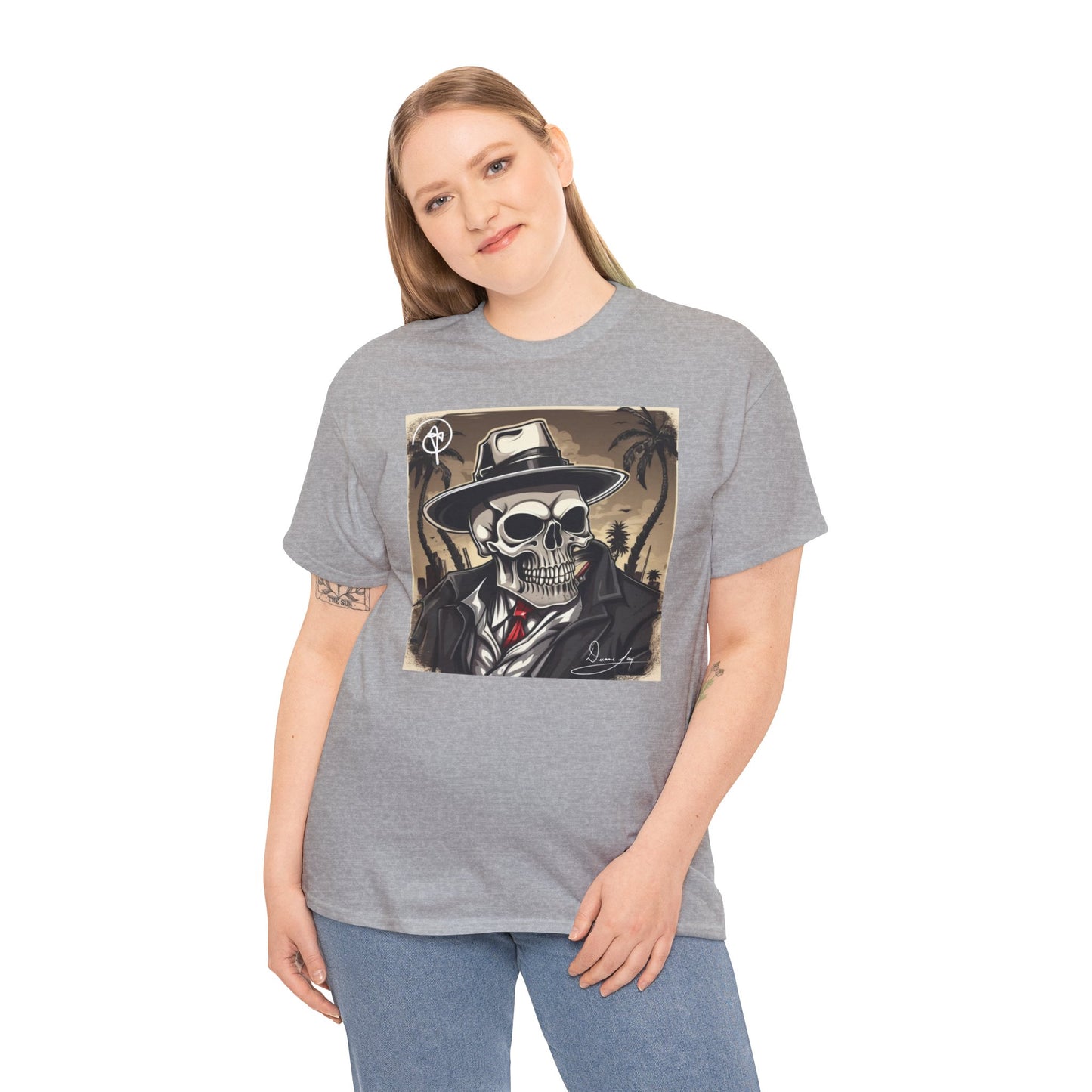 Unisex Boss Skeleton Heavy Cotton Tee