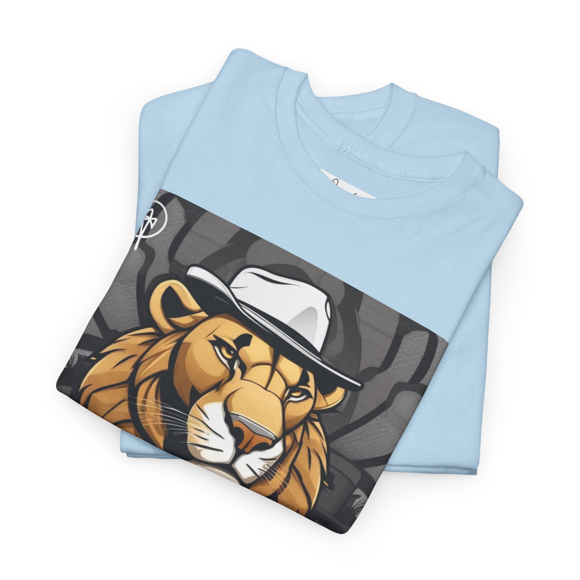 DuaneJay Lion Gangster Graphic Tee — powerful streetwear tee featuring a bold lion with gangster-inspired artistry, symbolizing strength, dominance, and signature style