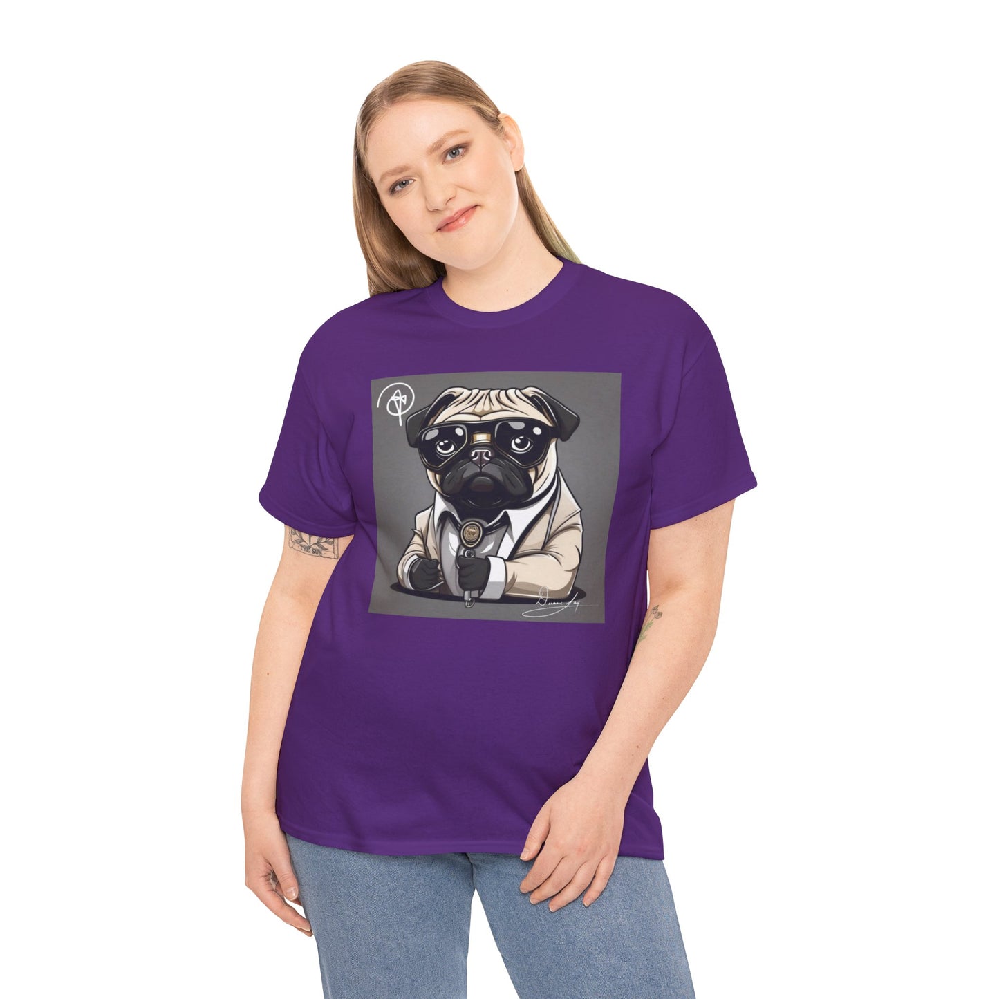 Unisex Pug Heavy Cotton Tee