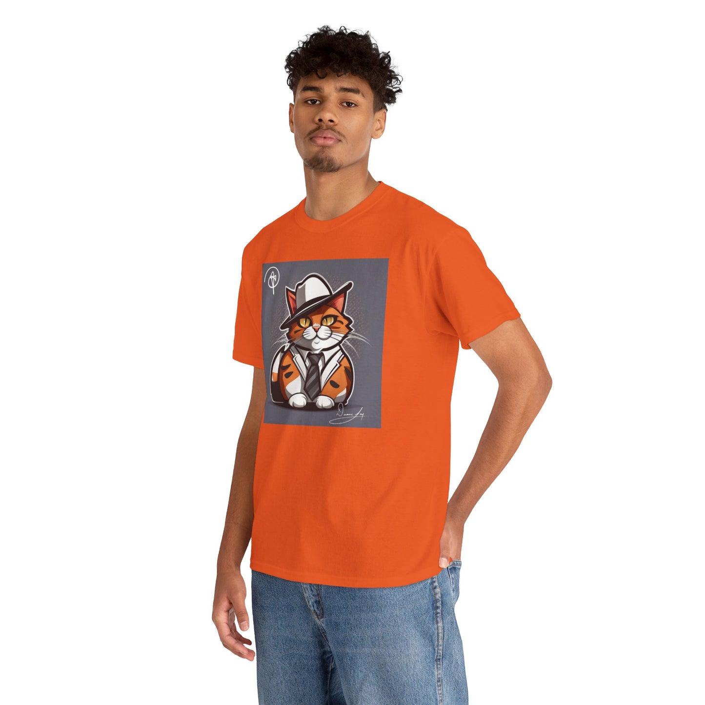 Unisex Cat Heavy Cotton Tee