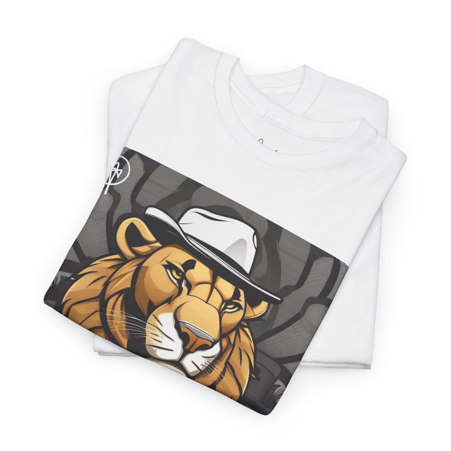 DuaneJay Lion Gangster Graphic Tee — powerful streetwear tee featuring a bold lion with gangster-inspired artistry, symbolizing strength, dominance, and signature style