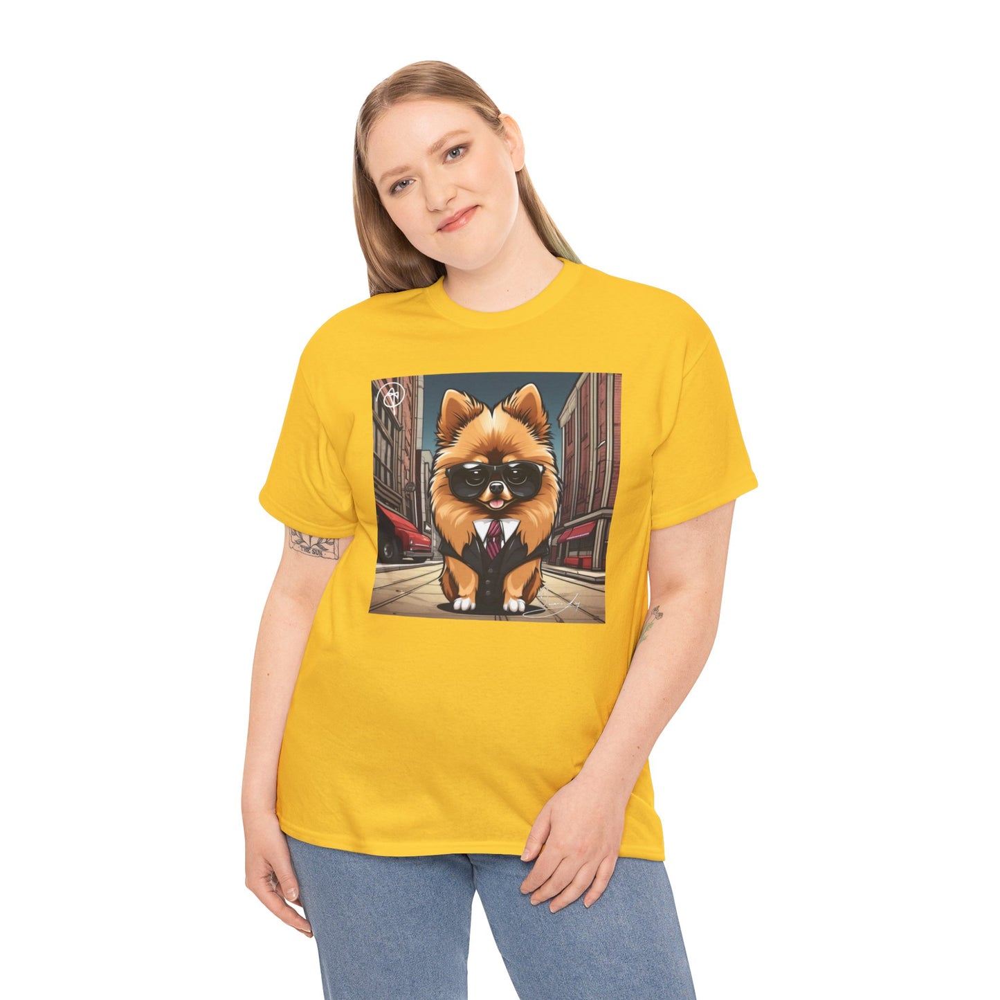 Adult Unisex Pomeranian Heavy Cotton Tee