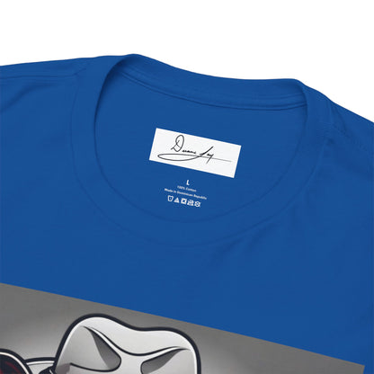 DuaneJay Gentleman Pitbull Tee — distinguished graphic tee featuring a dapper pitbull portrait blending elegance with bold streetwear energy for dog lovers with class and confidence