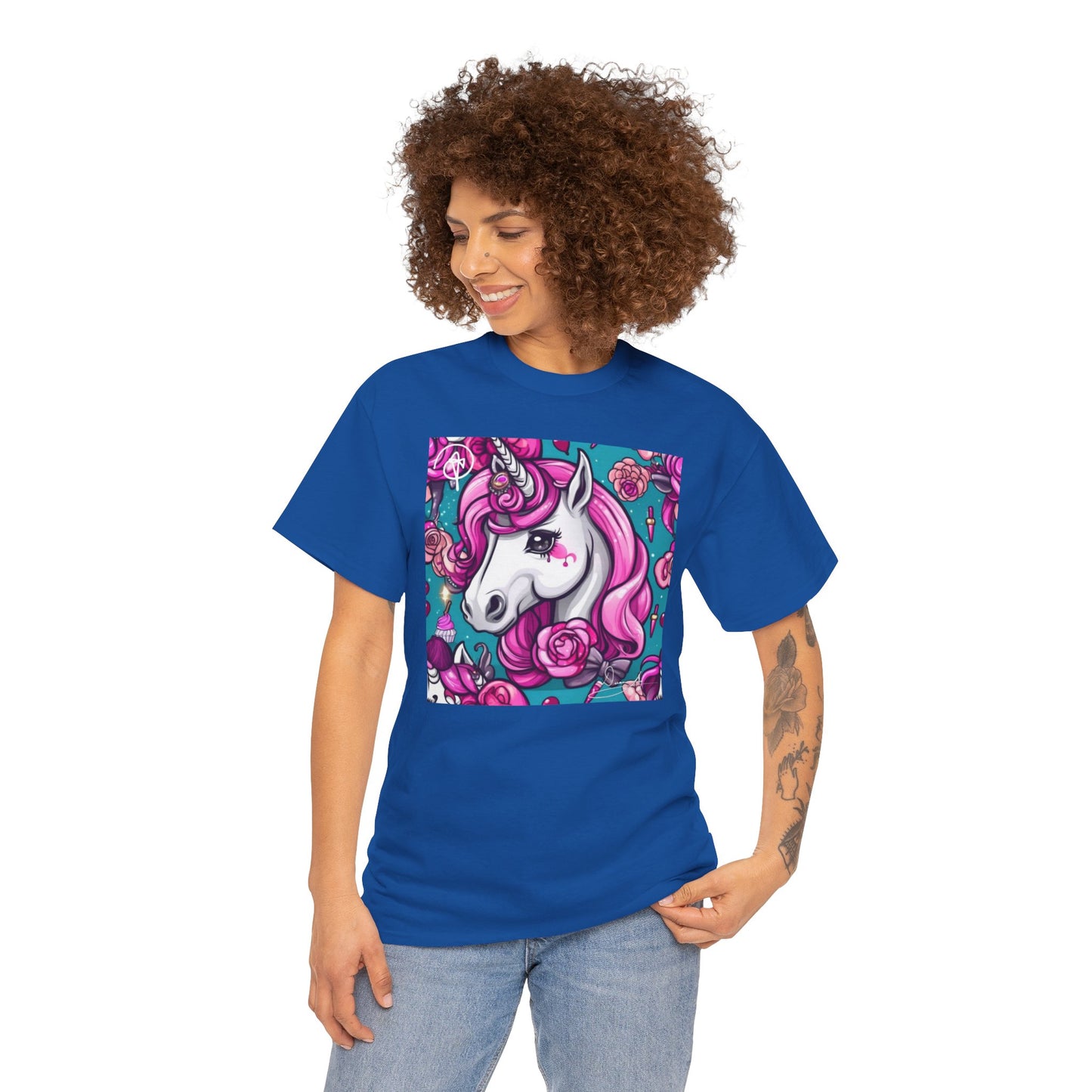 Adult Unisex Unicorn Heavy Cotton Tee