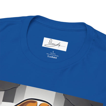 DuaneJay Beagle in a Suit T-Shirt — funny formal dog graphic tee featuring an adorable beagle dressed in a dapper suit, perfect for dog lovers who love bold streetwear style