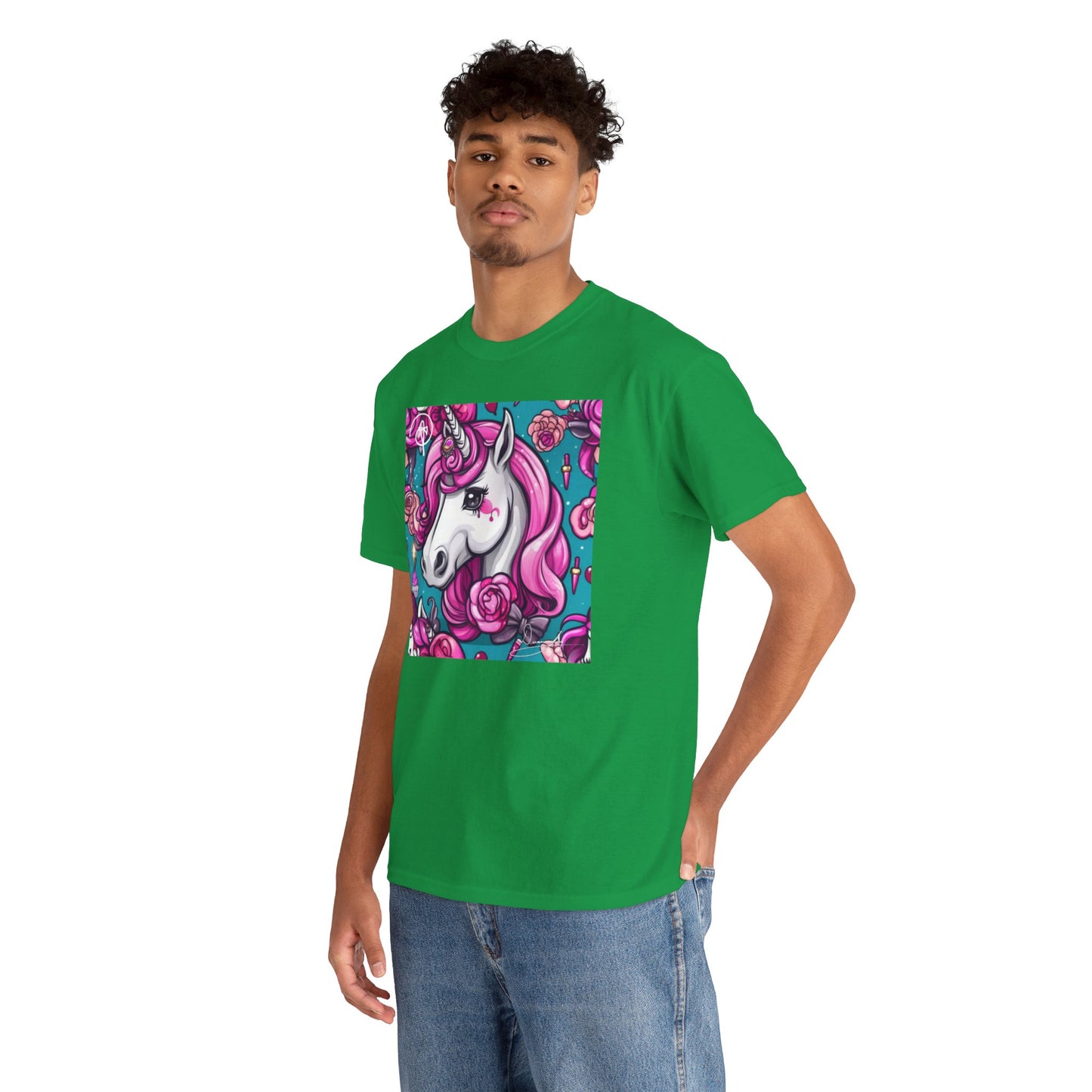 Adult Unisex Unicorn Heavy Cotton Tee