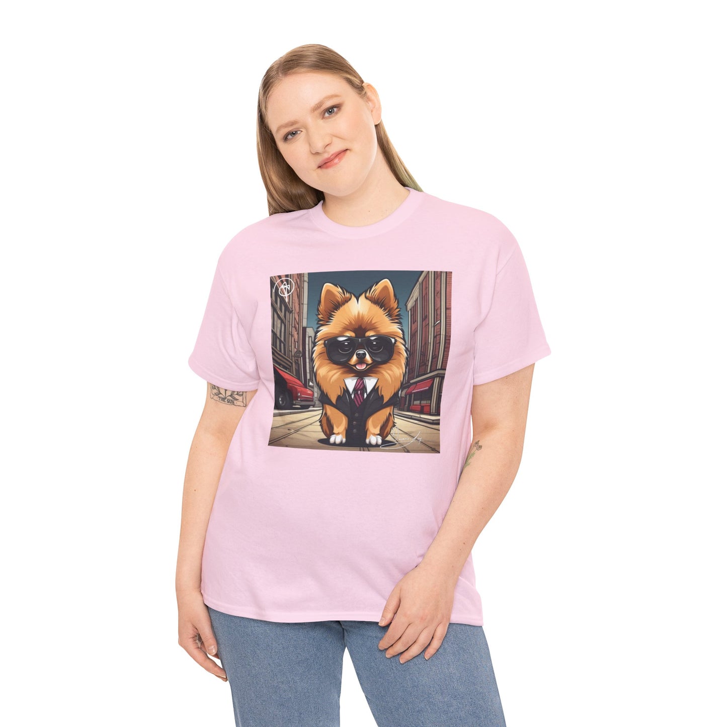 Adult Unisex Pomeranian Heavy Cotton Tee