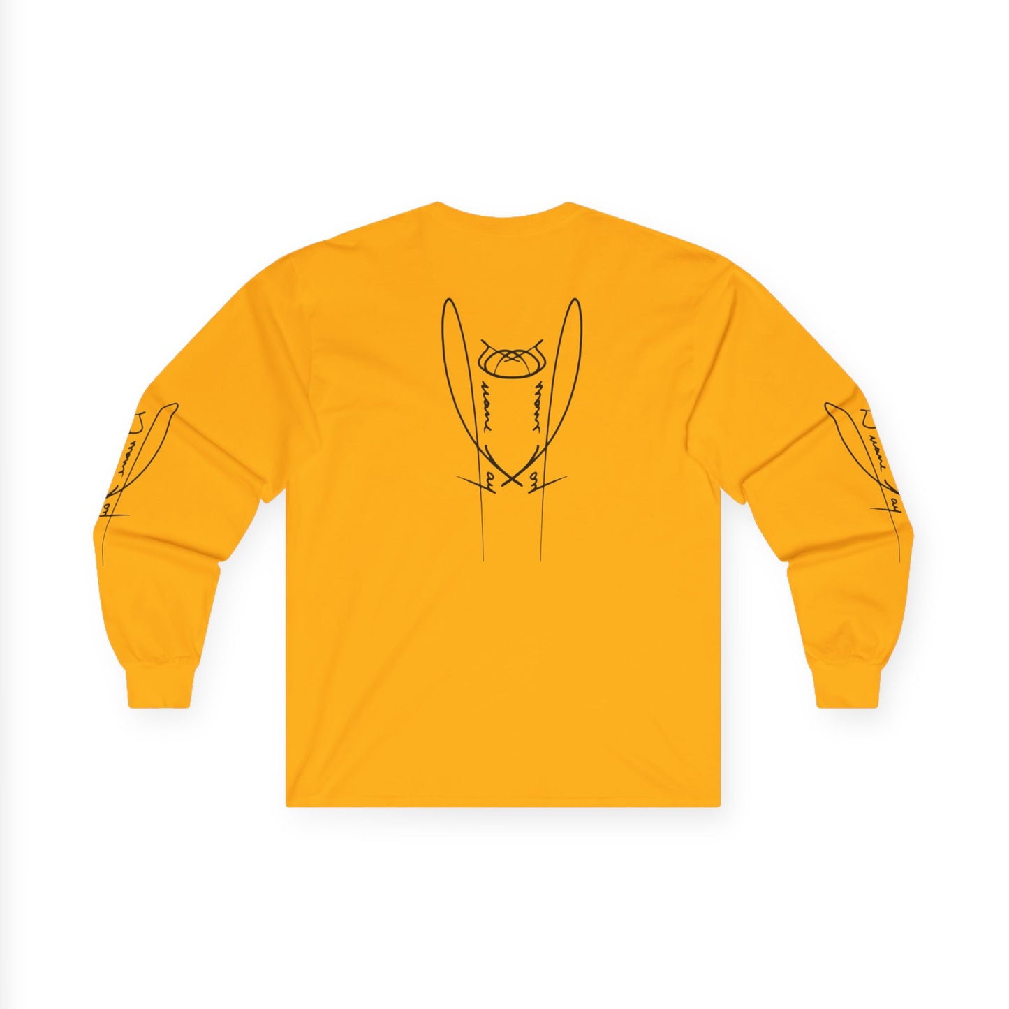 DuaneJay Signature Icon Long Sleeve Black Label — premium streetwear long sleeve featuring a bold black signature icon with an exclusive back design, crafted for comfort and style, the ultimate statement piece for those who live and breathe the DuaneJay Fashion lifestyle with confidence and distinction
