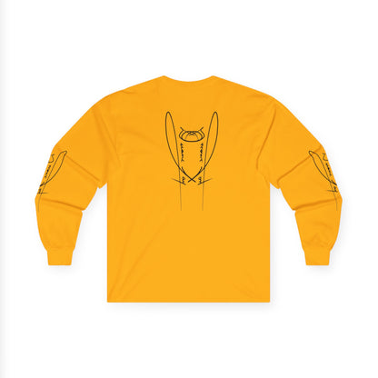 DuaneJay Signature Icon Long Sleeve Black Label — premium streetwear long sleeve featuring a bold black signature icon with an exclusive back design, crafted for comfort and style, the ultimate statement piece for those who live and breathe the DuaneJay Fashion lifestyle with confidence and distinction