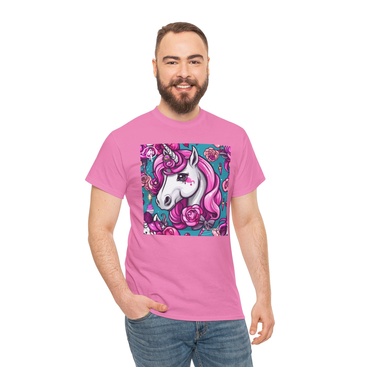 Adult Unisex Unicorn Heavy Cotton Tee