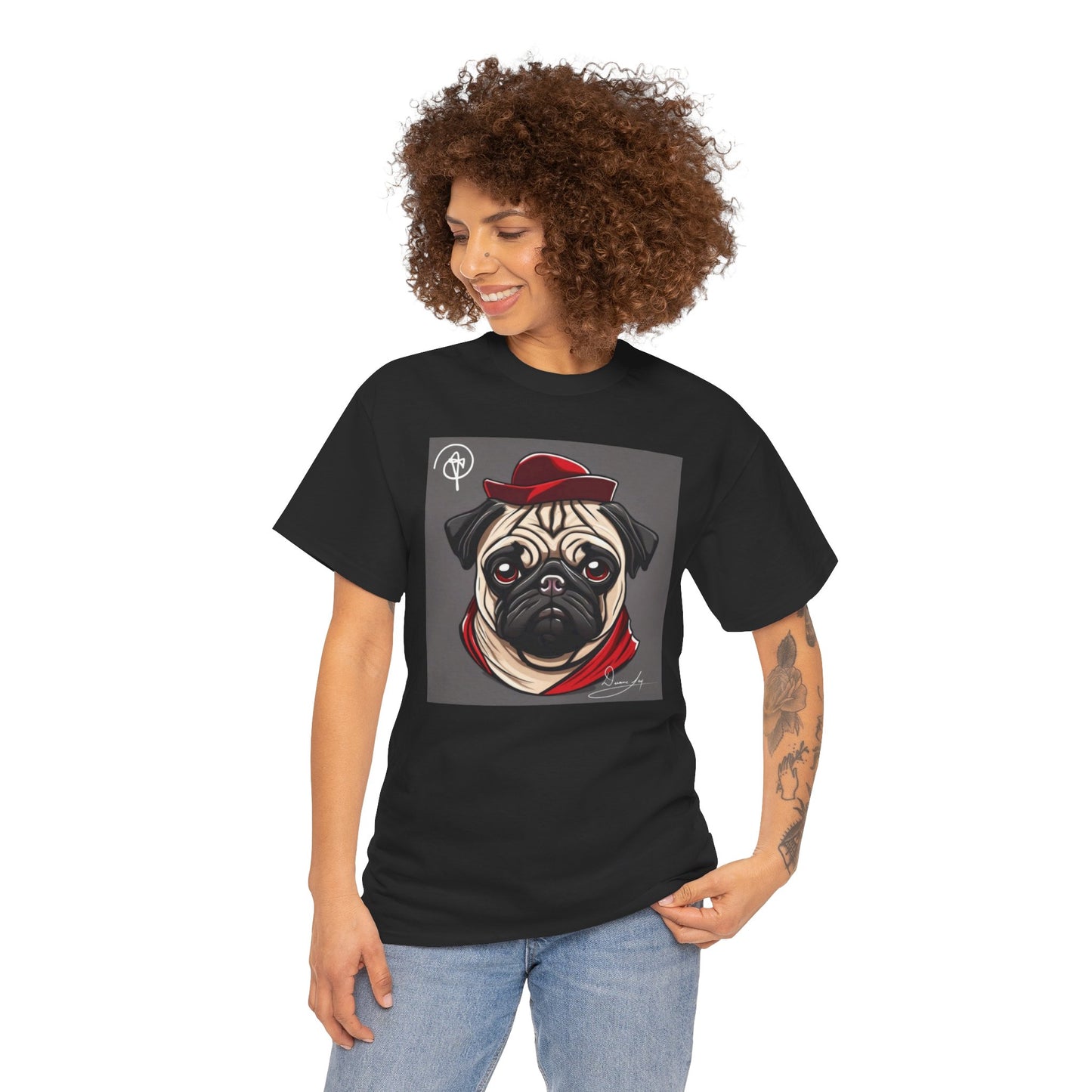 Unisex Pug Heavy Cotton Tee