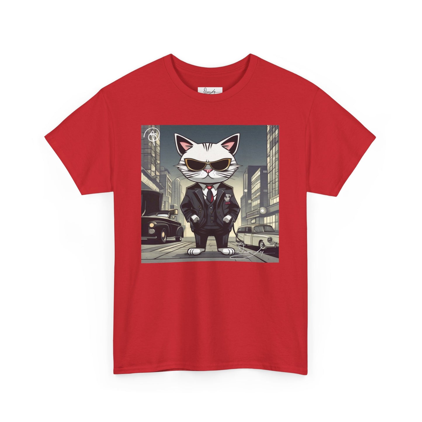 Unisex Cat Heavy Cotton Tee