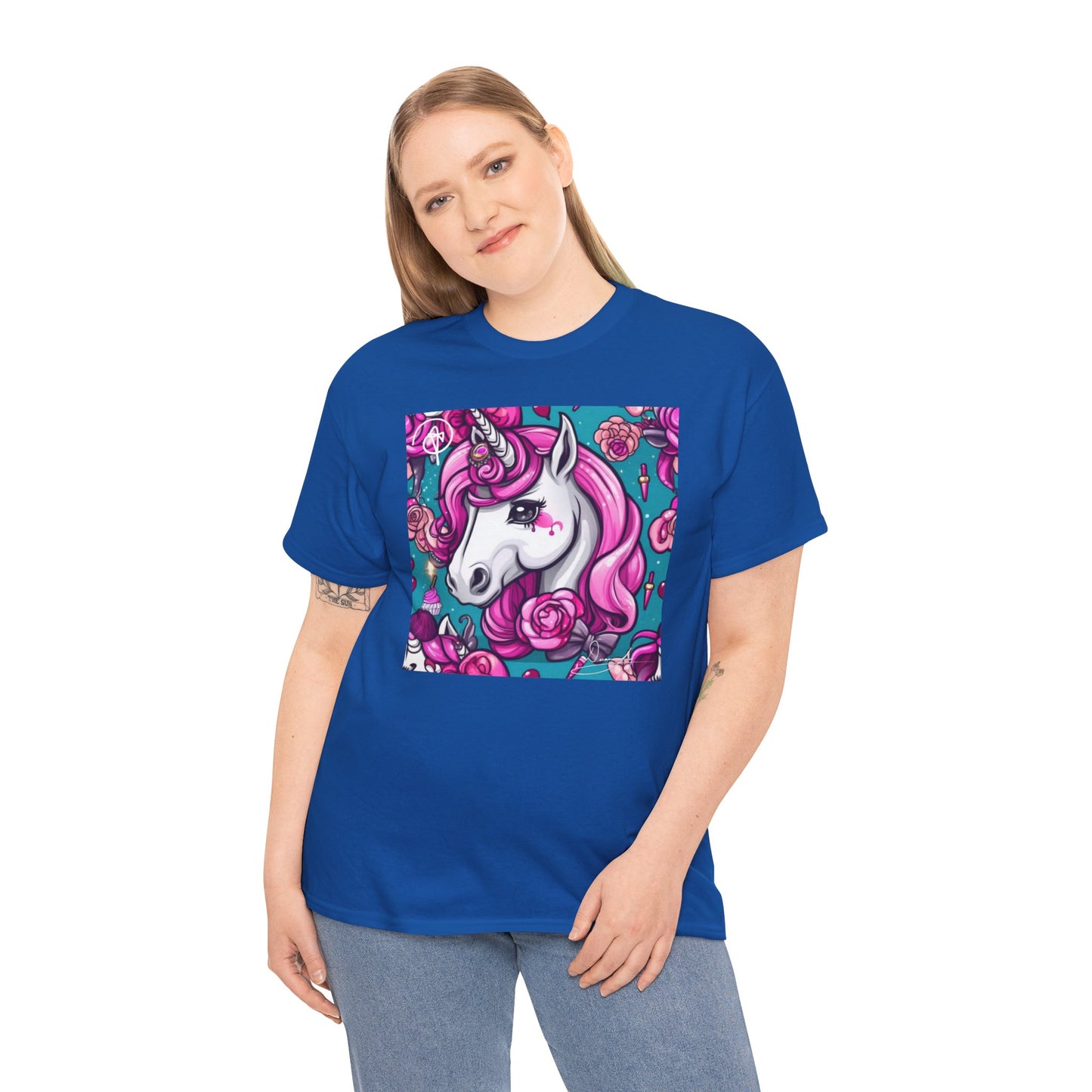 Adult Unisex Unicorn Heavy Cotton Tee