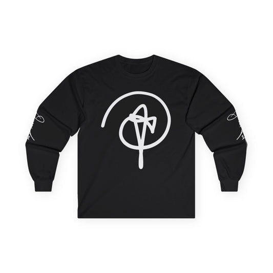 DuaneJay Signature Icon Long Sleeve White Label — premium streetwear long sleeve featuring a bold white signature icon with an exclusive back design, crafted for comfort and style, the ultimate statement piece for those who live and breathe the DuaneJay Fashion lifestyle with confidence and distinction