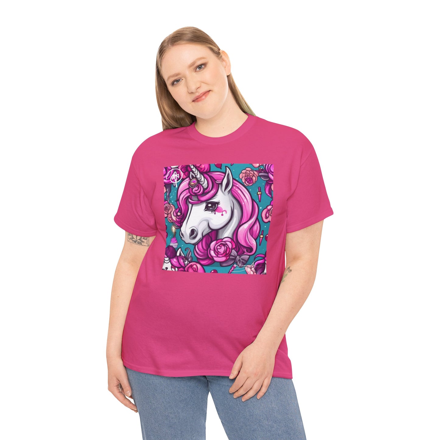 Adult Unisex Unicorn Heavy Cotton Tee