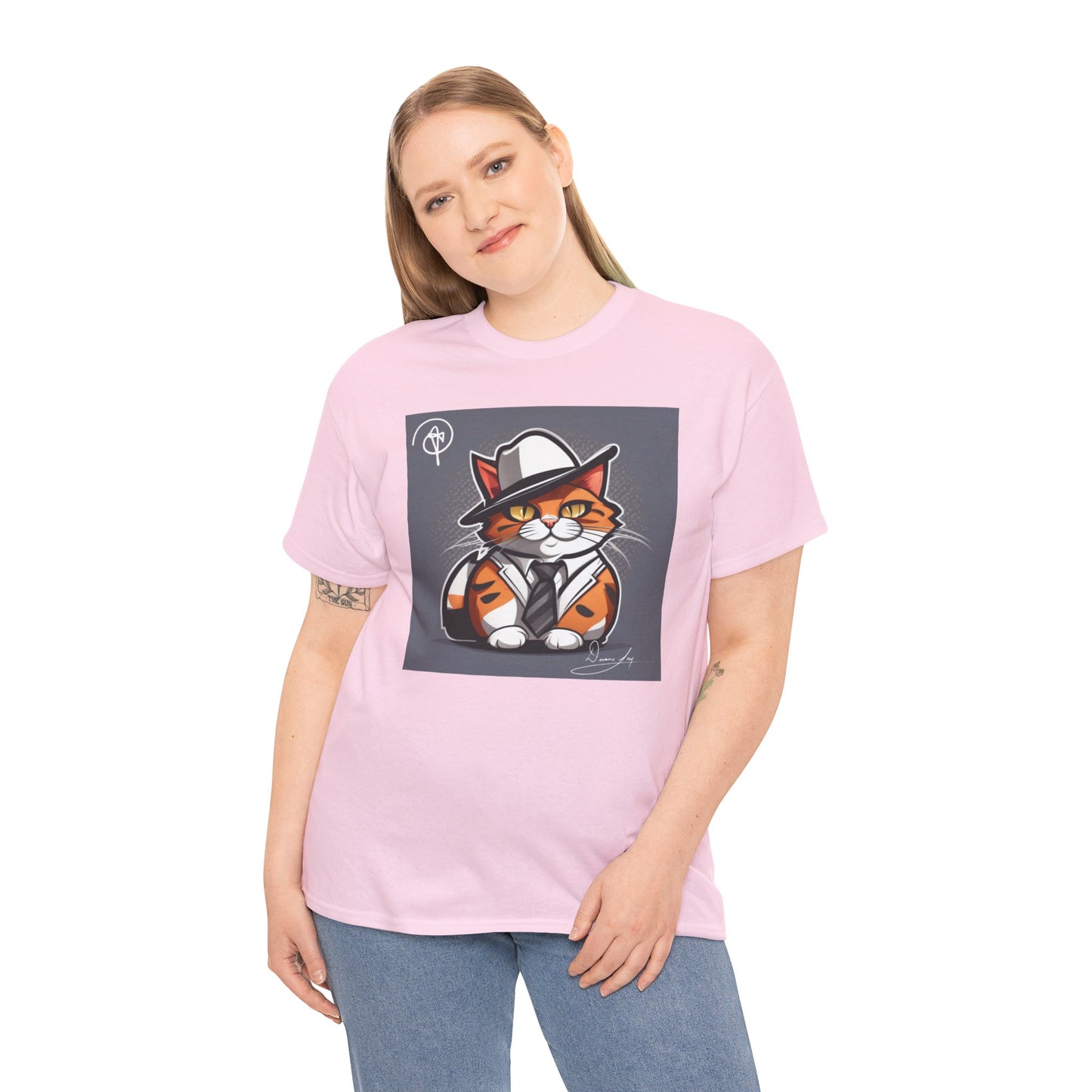 Unisex Cat Heavy Cotton Tee