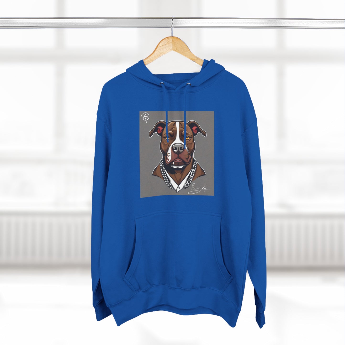 Three-Panel Pitbull Fleece Hoodie