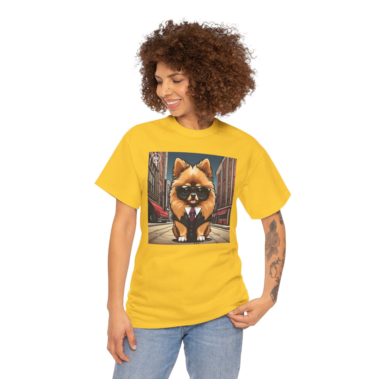 Adult Unisex Pomeranian Heavy Cotton Tee