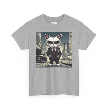 DuaneJay Cat Mafia Graphic Tee — cool cat in suit streetwear graphic tee