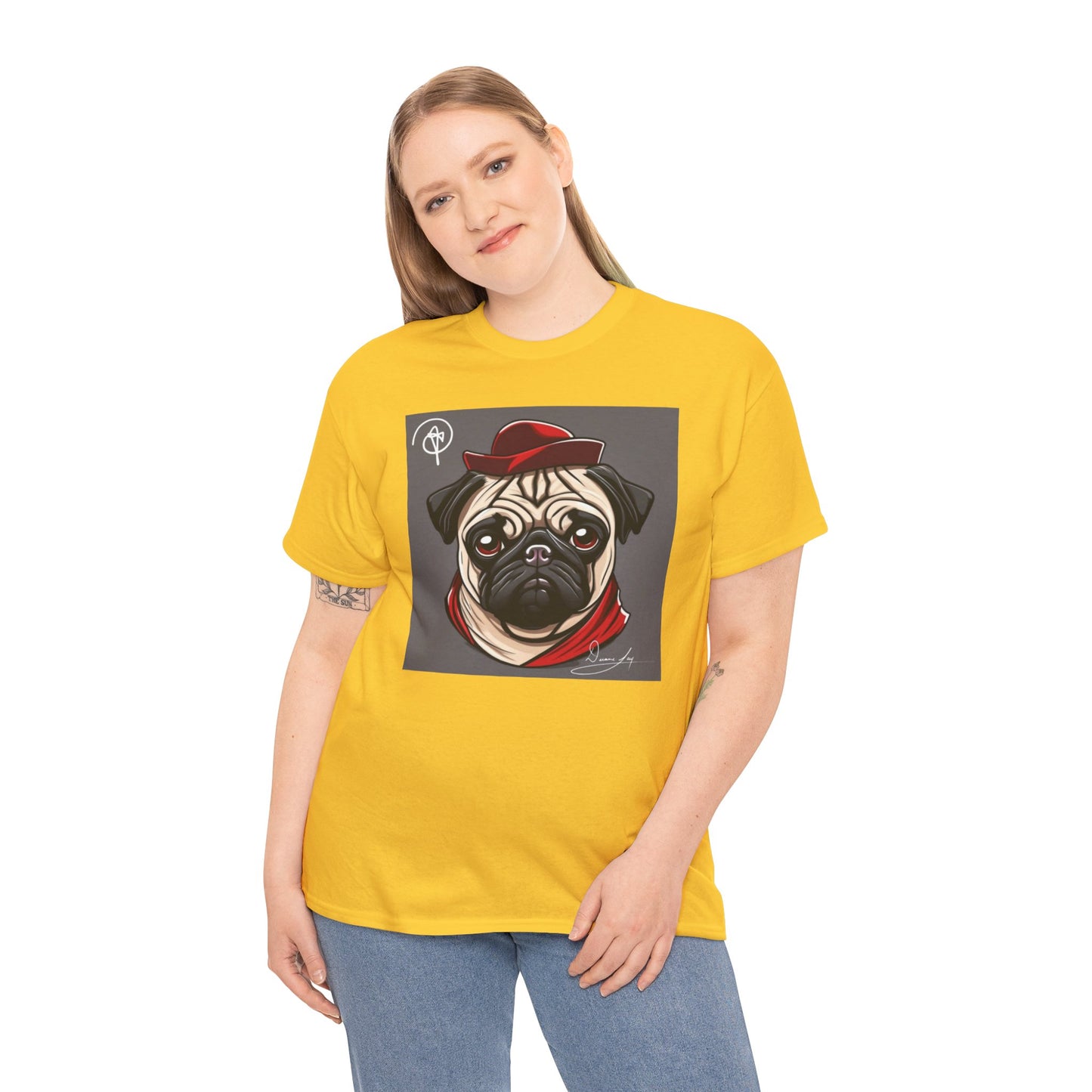 Unisex Pug Heavy Cotton Tee