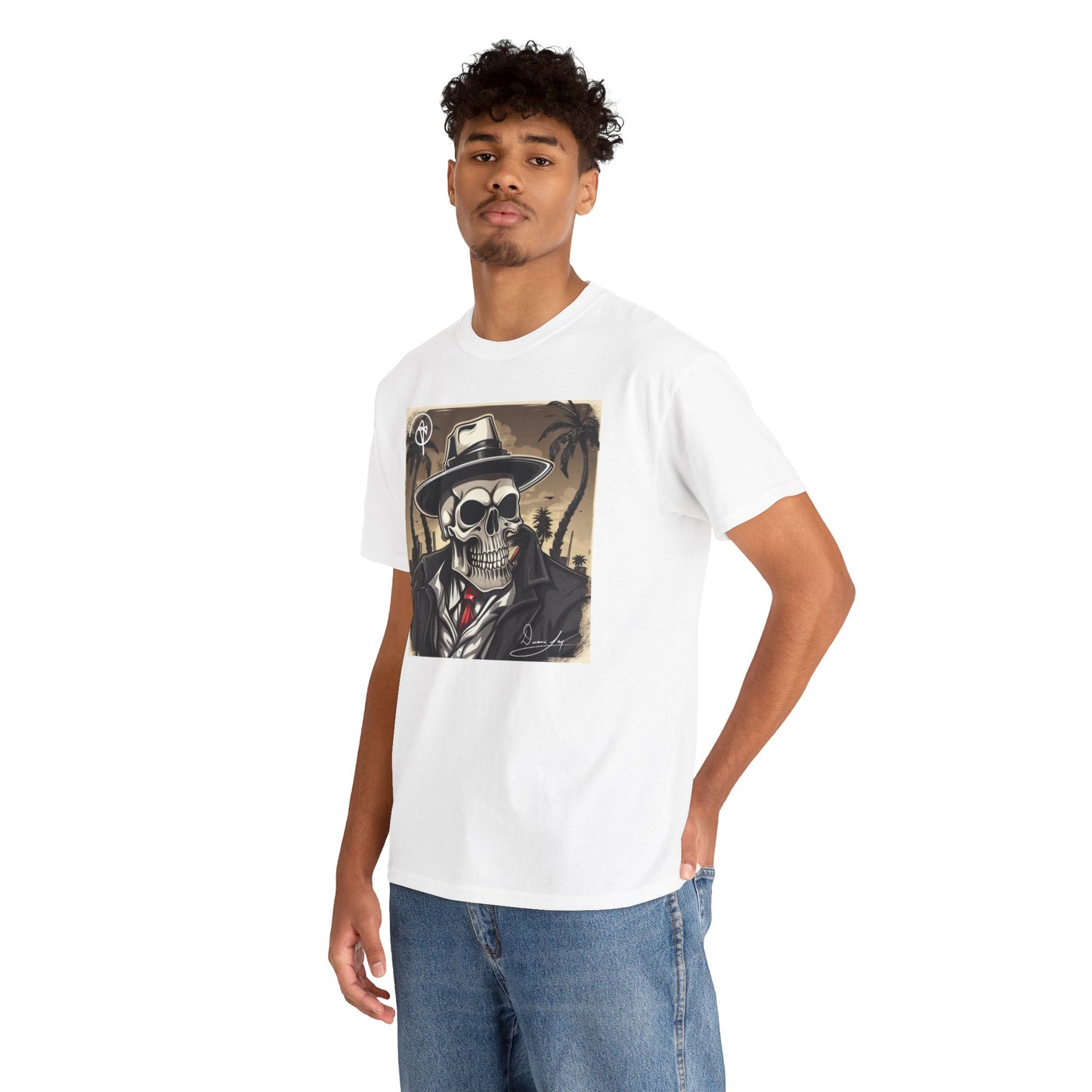 Unisex Boss Skeleton Heavy Cotton Tee